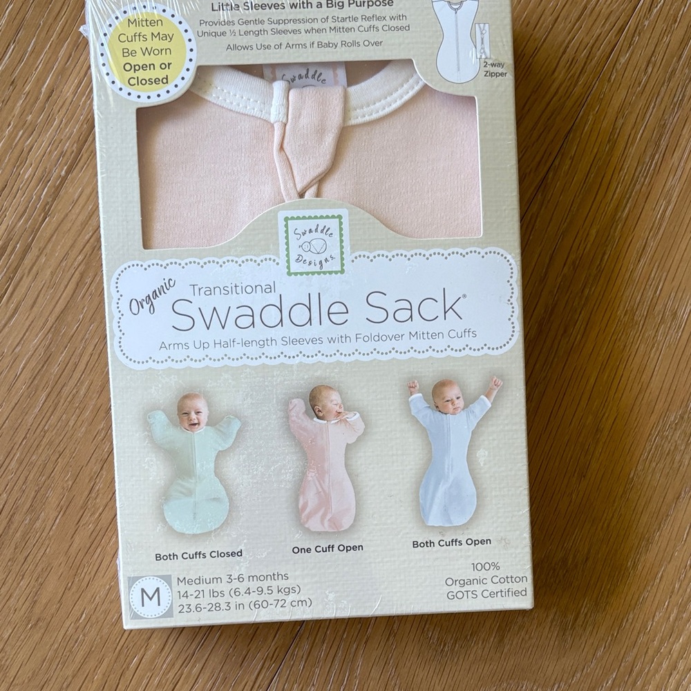 Organic cotton swaddle sack